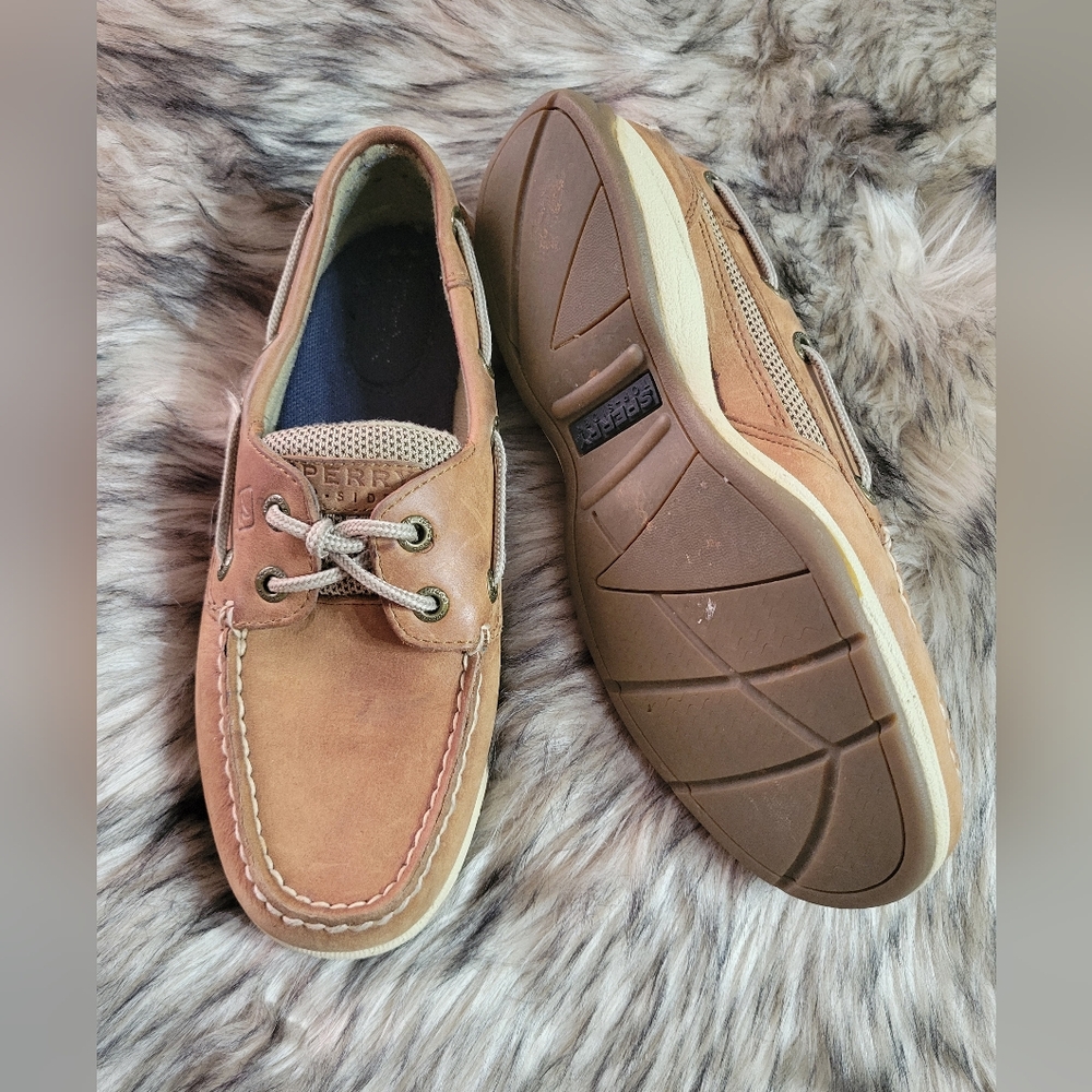 Sperry Brown Leather Boat Shoes